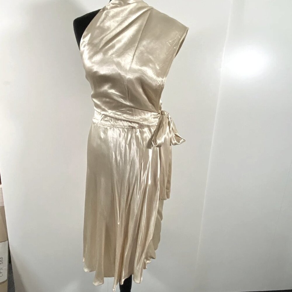 Rare gold Vivienne Westwood wrap dress, vintage Red Label size 42